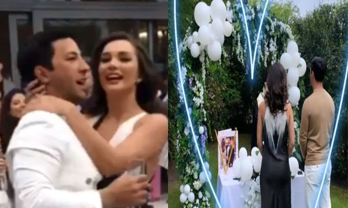 Amy Jackson and George Panayiotou celebrate engagement in London