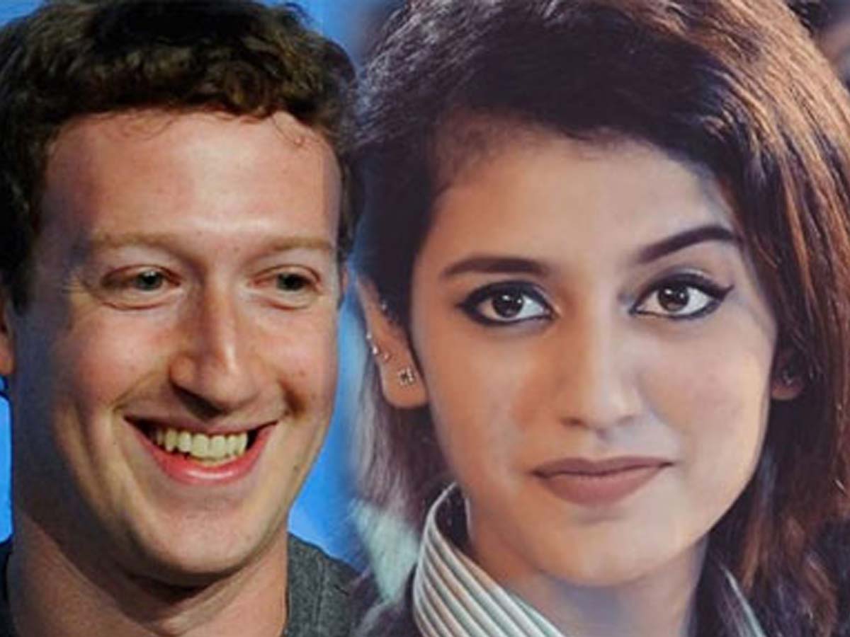 Priya Prakash Varrier aka winking girl beats Facebook Founder Mark Zuckerberg