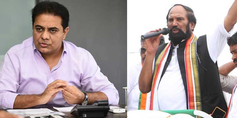 Uttam Kumar Reddy calls KTR a “Bachcha”