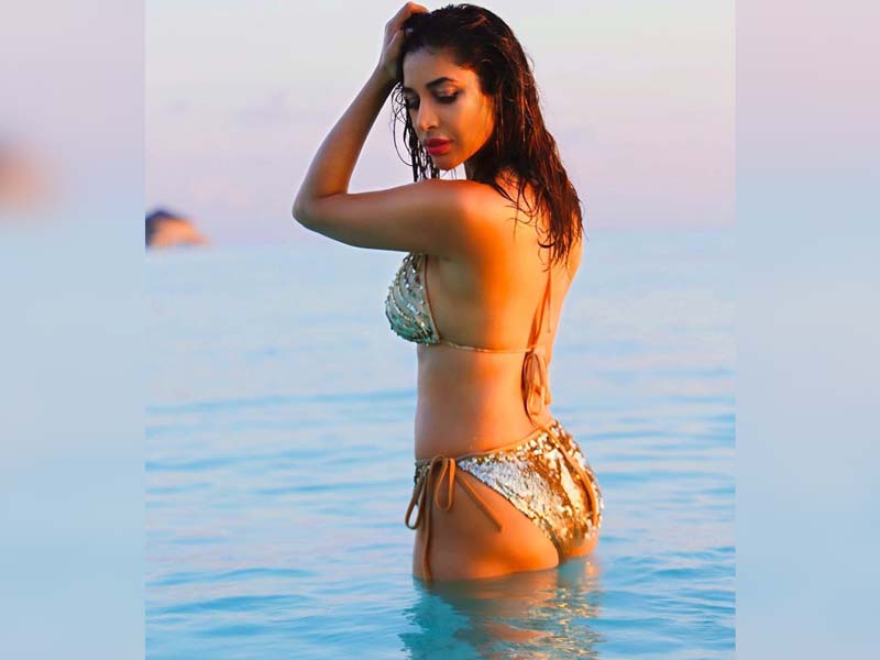 Sophie Choudry flaunts toned figure in poise
