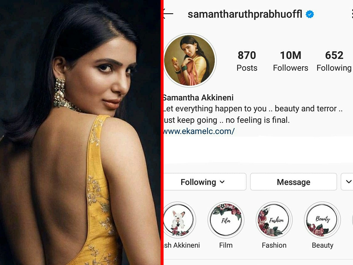 Samantha Akkineni celebrates 15 million followers on Instagram