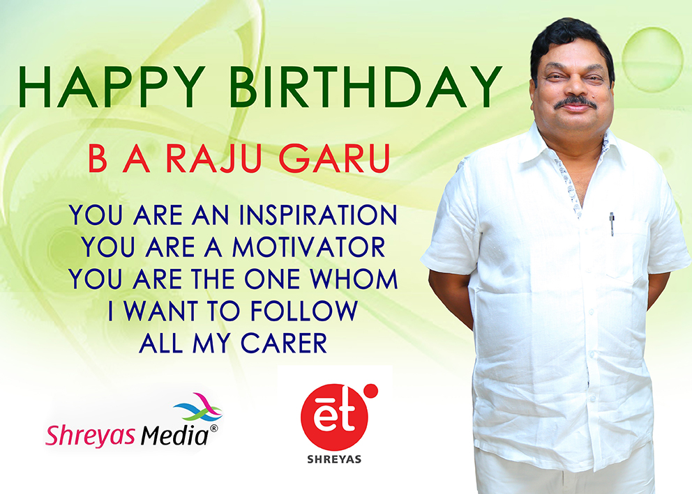 BA Raju Birthday Stills