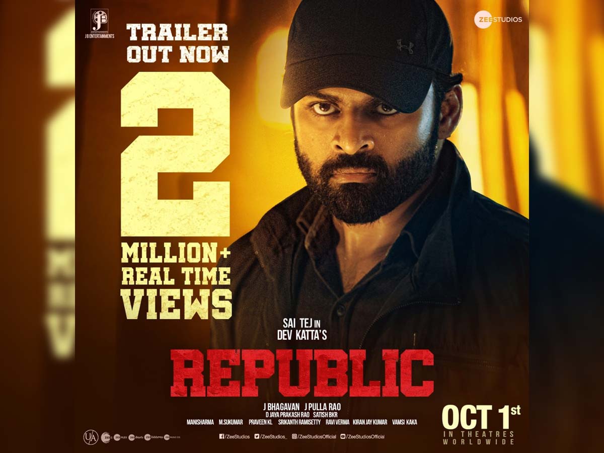 Republic trailer reaches 2 million+ views on YouTube