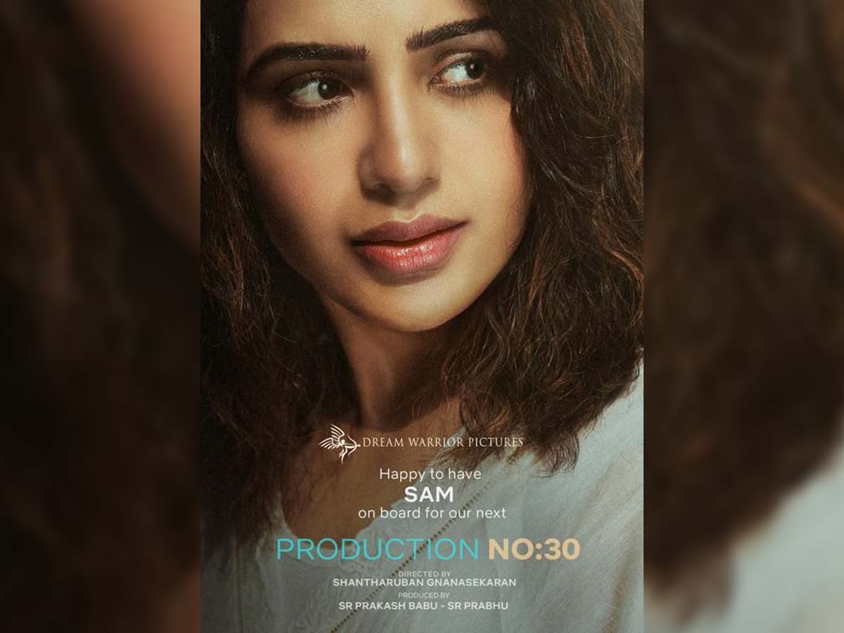 Official: Samantha bilingual film with Shantharuban and Dream Warrior Pictures