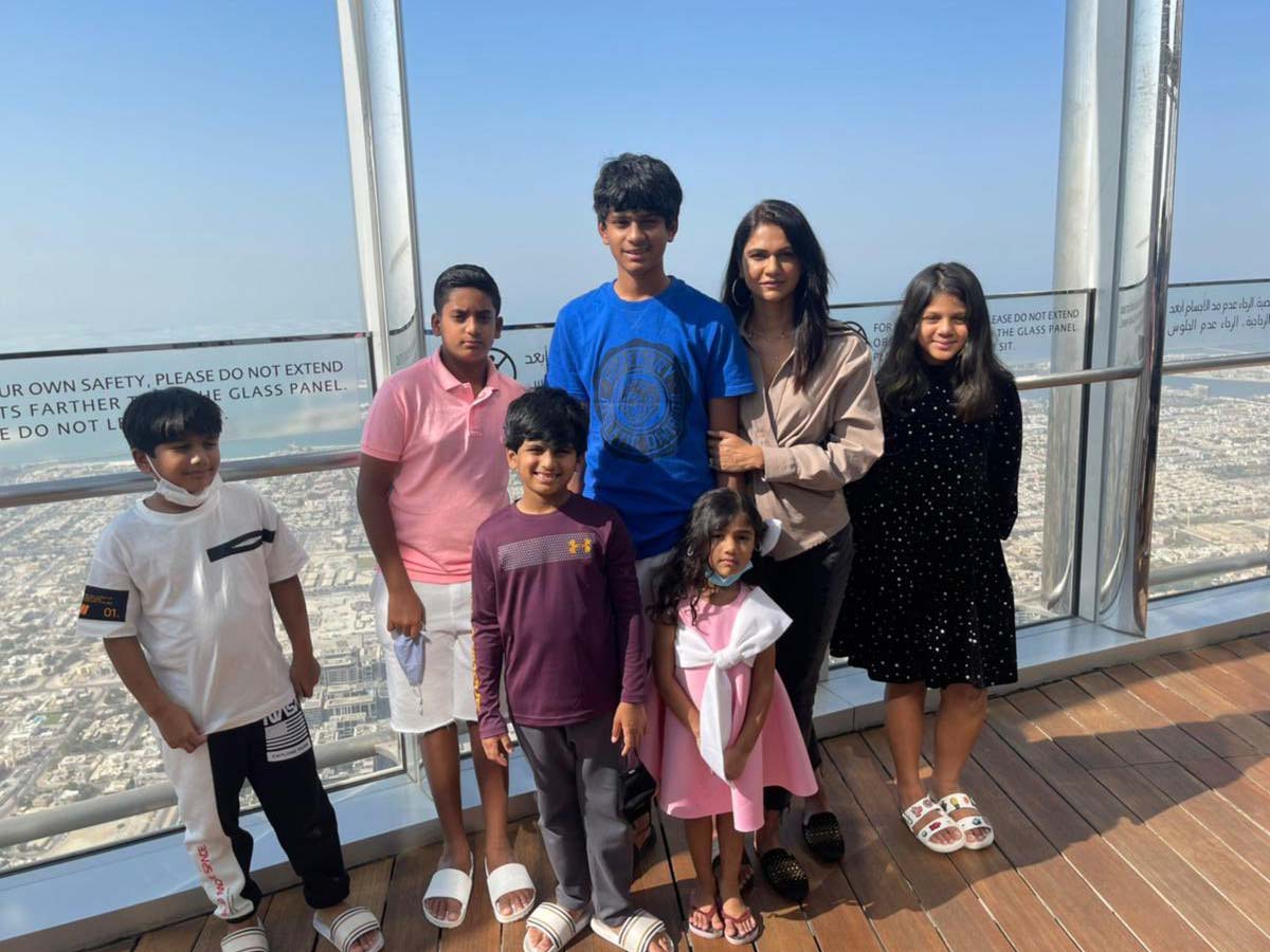 Allu Arha birthday party at Burj Khalifa