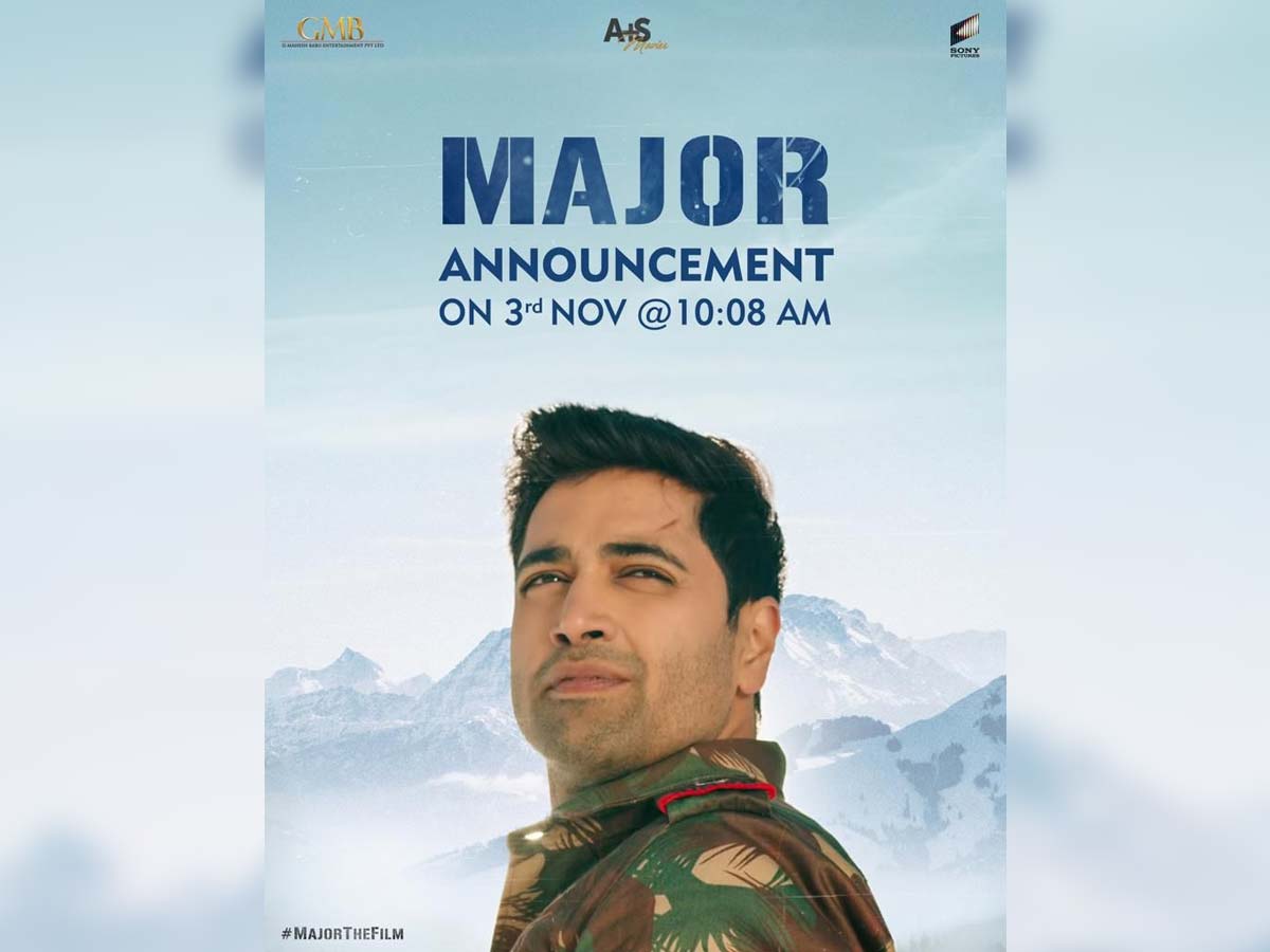 Major: Most anticipated announcement from Adivi Sesh on 3rd November