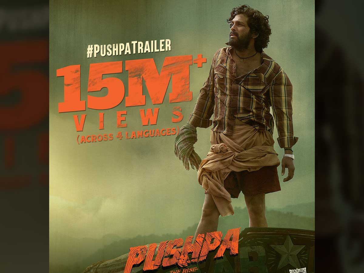 Pushpa Trailer Mania: 15M+ views across 4 languages in quick time