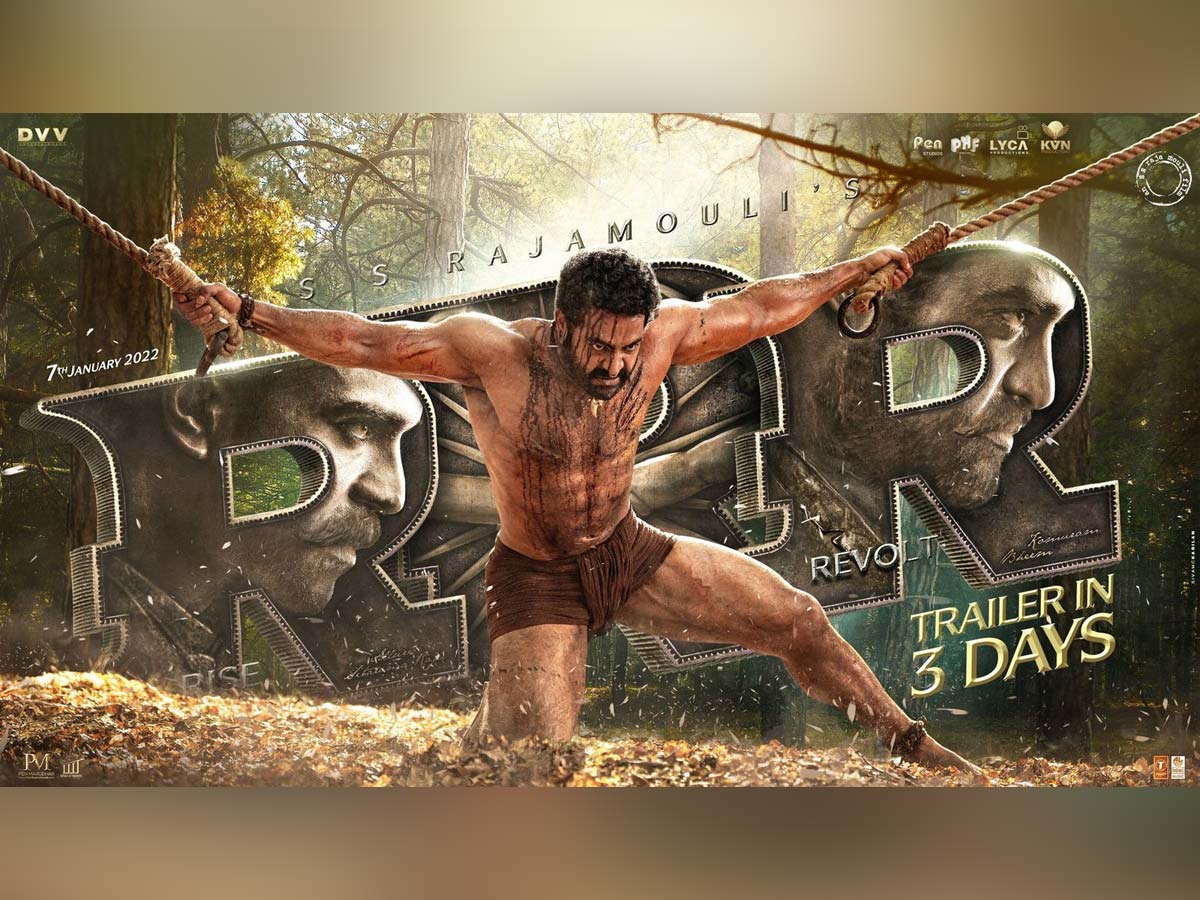 RRR new poster- That’s BHEEM for you: Jr NTR with blood all over his body