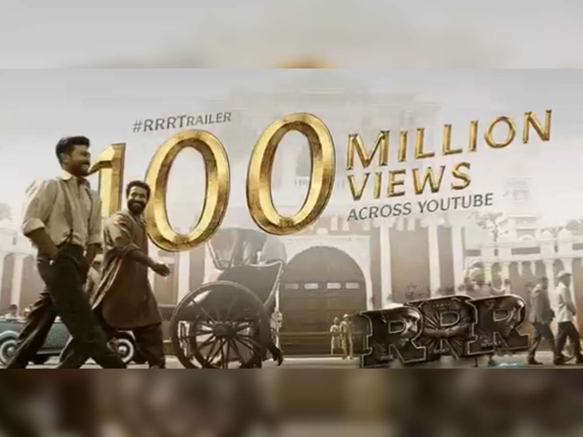 RRR Trailer becomes FASTEST Indian movie trailer to reach WHOPPING 100M views in just 6 days