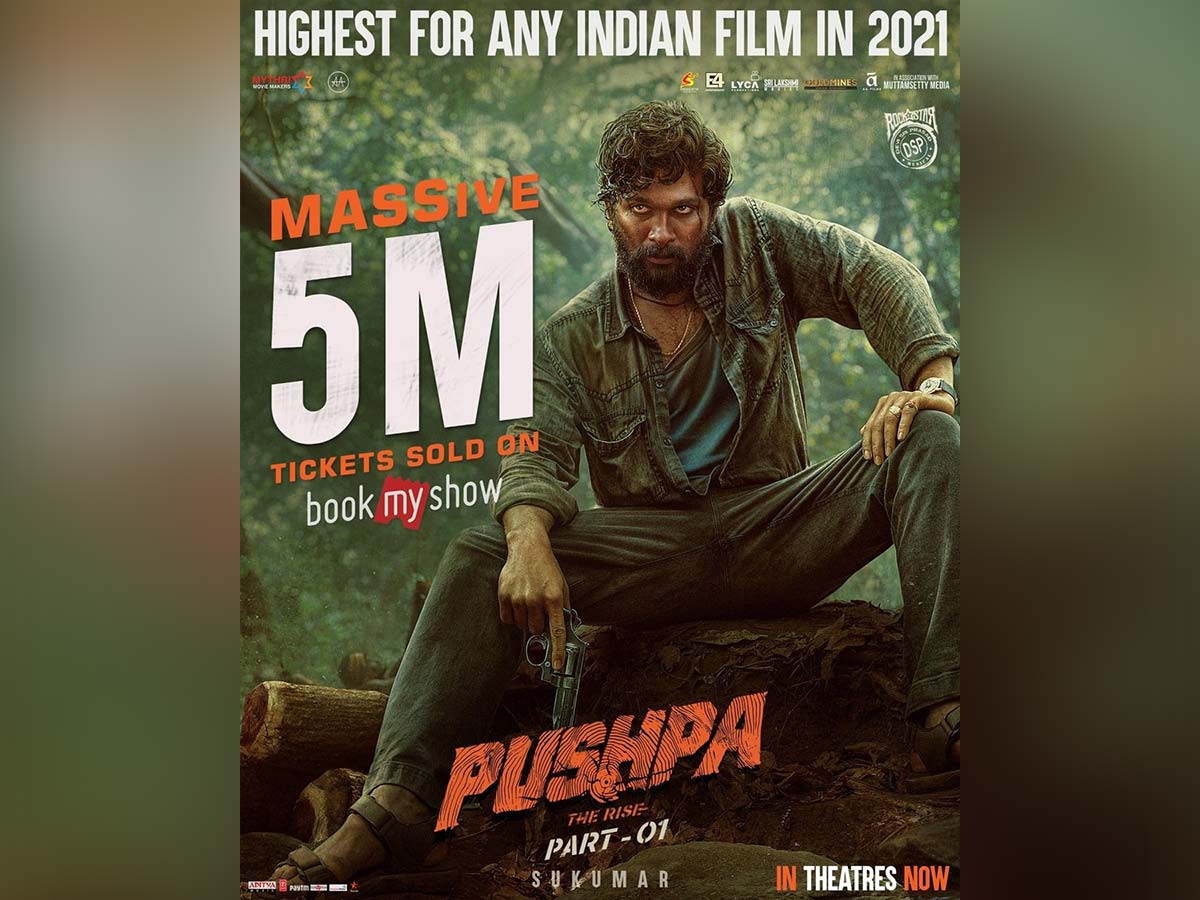 Pushpa 5 Million Tickets record