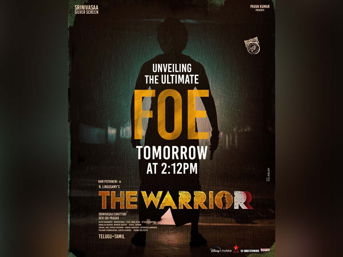 First look of The Warriorr Foe to be out tomorrow