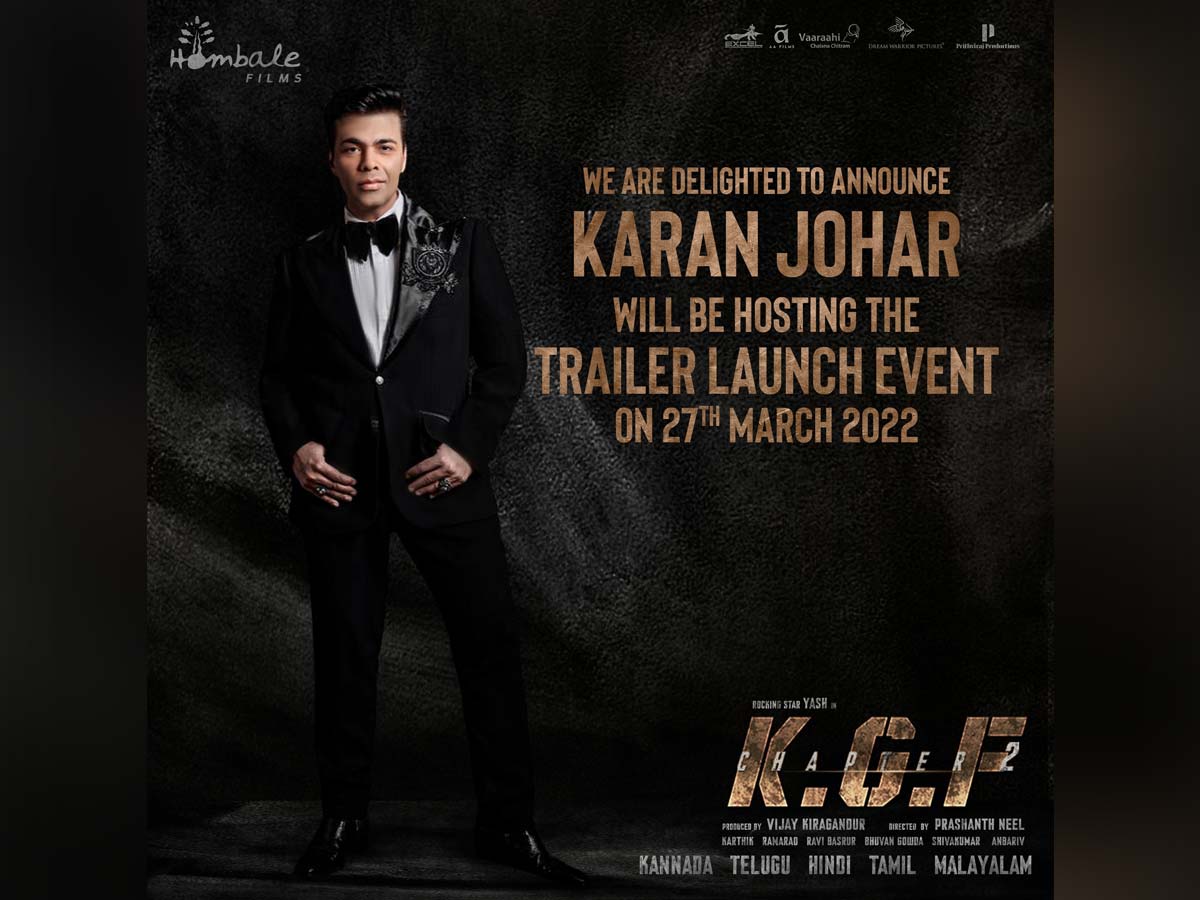 Karan Johar to host KGF 2 trailer launch, First review from UAE out - Bombastic