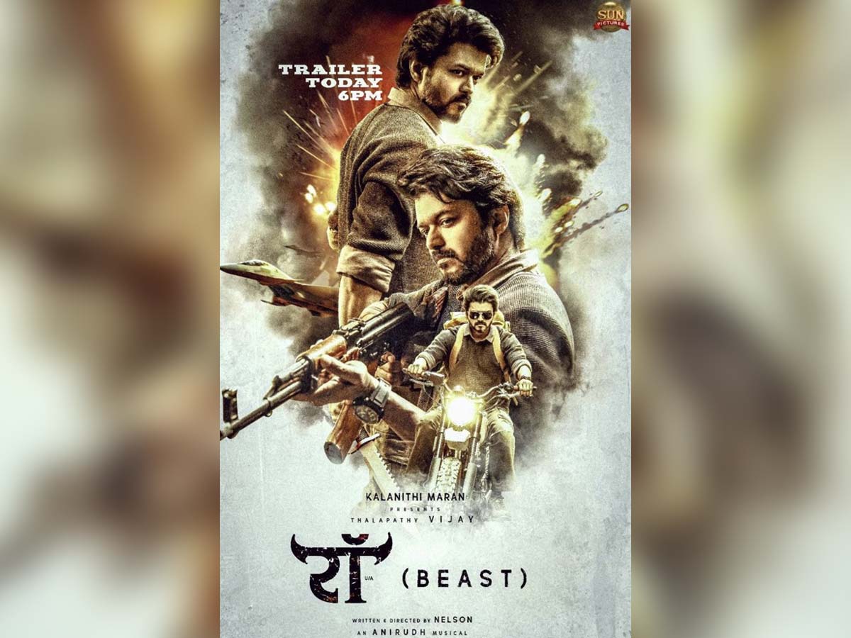 Beast Hindi Trailer to release today