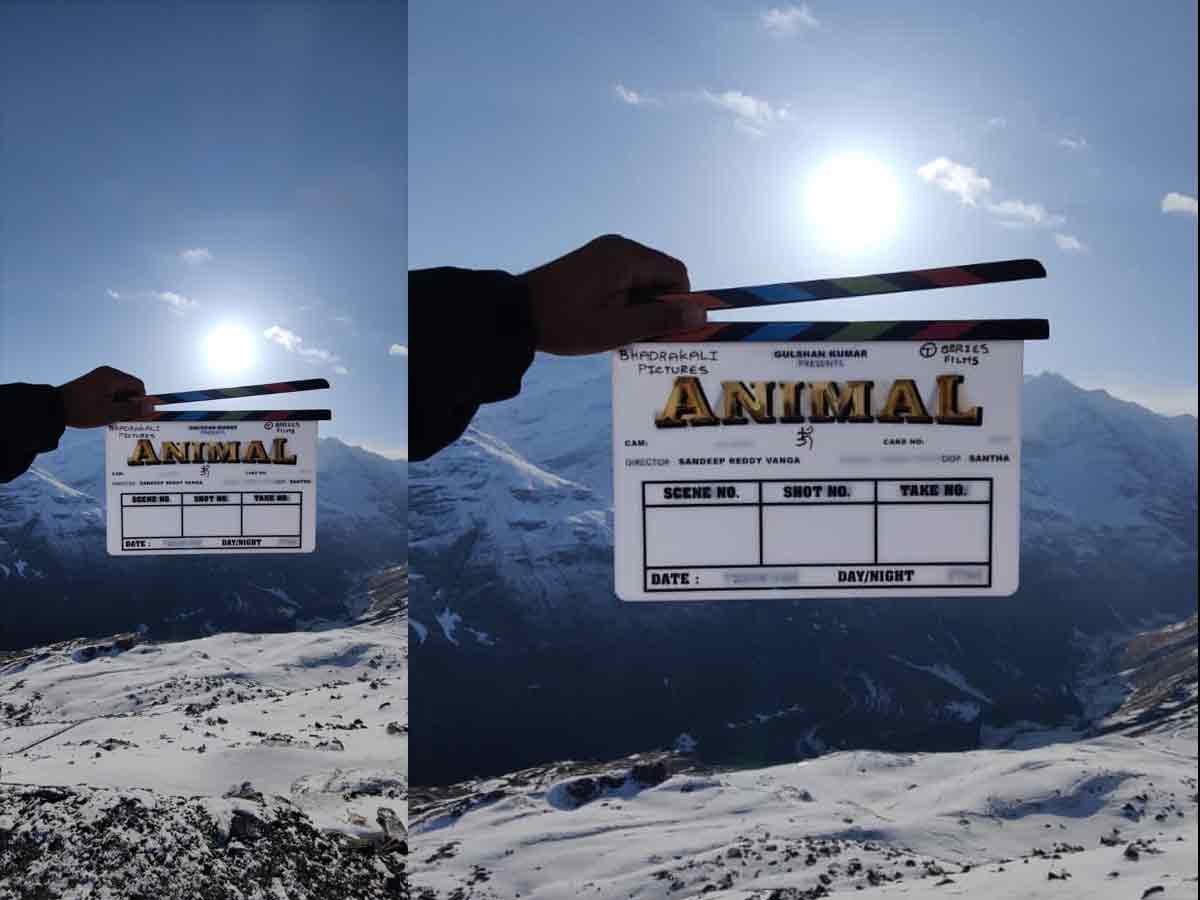 Ranbir Kapoor and Rashmika Mandanna Animal shoot begins today @ Himalayas