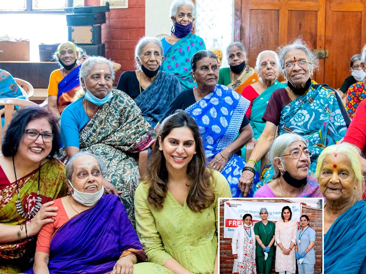 Mega daughter-In-Law Upasana supports over 150 old age homes