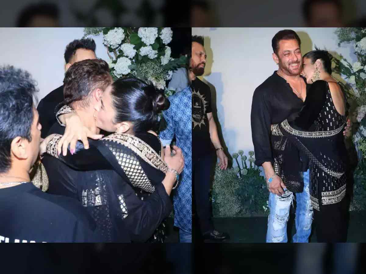 Viral Video: Her love for Salman Khan! Hugs and Kisses