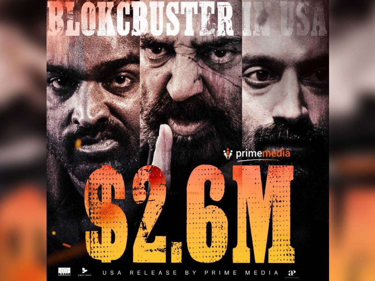 Kamal Haasan ultimate blockbuster! Vikram crosses $2.6 Million mark