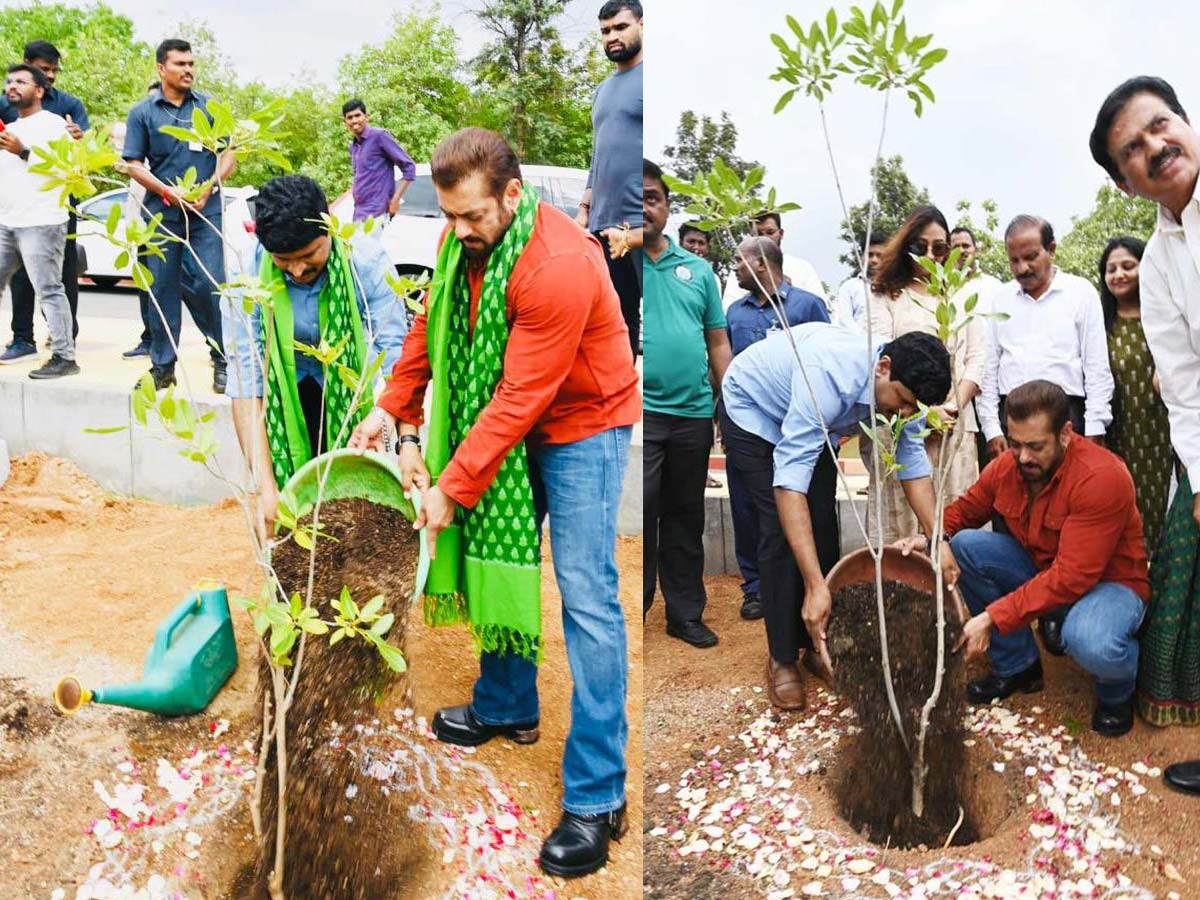 Salman Khan takes part in Green India Challenge