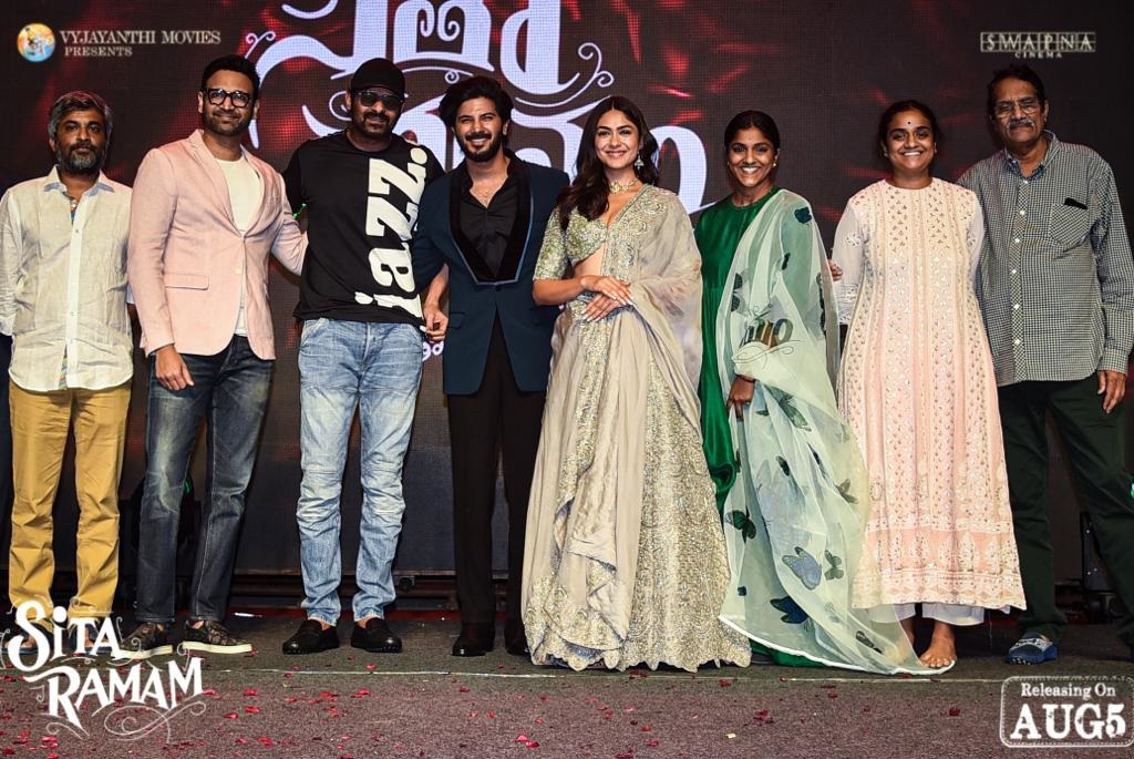 Beautiful moments from Sita Ramam Pre Release Event