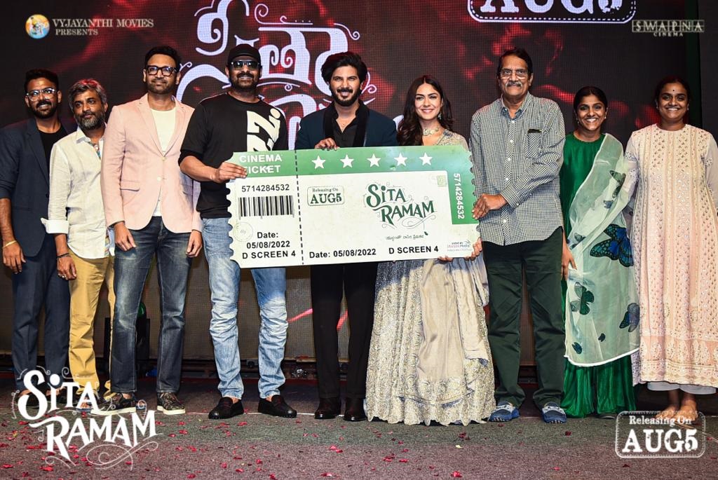 Beautiful moments from Sita Ramam Pre Release Event