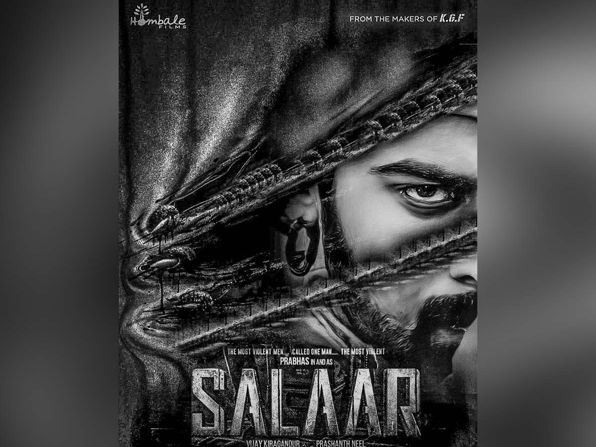 Is this First Look poster of Prabhas from Salaar?