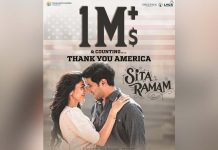 Sita Ramam joins $1 Million+, Thanks America